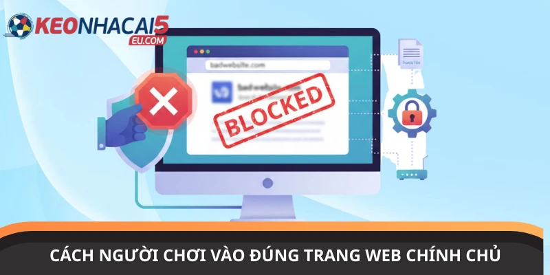 Cách người chơi vào đúng website chính thức của hệ thống